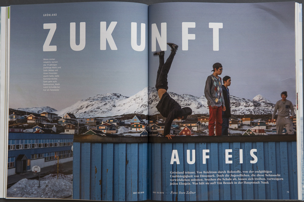 Greenland's Future Generation - VG-Bild-Kunst - GEO Reportage - Grnland - copyright 2016 Sven Zellner/Agentur Focus
